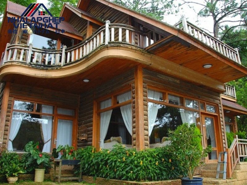 Nhà lắp ghép kiểu biệt thự gỗ Đà Lạt: Giải pháp sống nghỉ dưỡng vừa đẹp vừa tiết kiệm